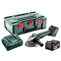 Шліфмашина кутова акумуляторна METABO W 18 L 9-125 (2акум.18В 4Aг/зарядний ASC 55/кейс)