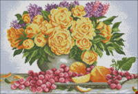 Схема для вышивки Апельсиновые розы