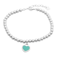 Серебряный браслет CatalogSilver с емаллю, вес изделия 6,13 гр (2153320) 1720 размер