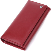 Вместительный женский кошелек из натуральной кожи ST Leather 23089 Бордовый