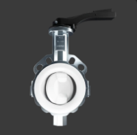 Затвор поворотний міжфланцевий нержавіючий Ду 50