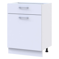 Кухонный модуль нижний Doros Лея НЯ82_Ш60 правая 60х46,6х82 см Белый/Дуб сонома (DRS-011365)