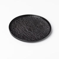 Тарілка керамічна в скандинавському стилі 20 см, чорний