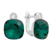 Серебряные серьги CatalogSilver с фианитами (60002212)