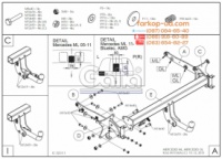 Тягово-сцепное устройство (фаркоп) Mercedes ML W164 (2005-2011)