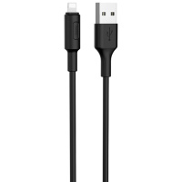 Кабель заряджання Apple Hoco X25 Soarer Lightning Cable (1m) Чорний - купити в SmartEra.ua