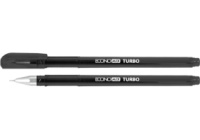 Ручка гелева ECONOMIX TURBO 0,5 мм, пише чорним