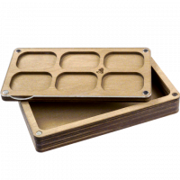 Органайзер для бісеру багатоярусний з прозорою кришкою