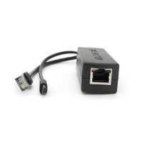 POE сплиттер AOT-0524 48V-5V, RJ45,Mini-USB (10/100Мбит, Вход-48V/Выход 5V 2.4А)