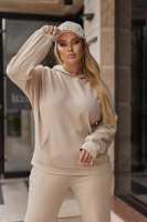 Спортивний костюм худі та джогери «Dante» | Батал | Розпродаж моделі Бежевий, 50-52