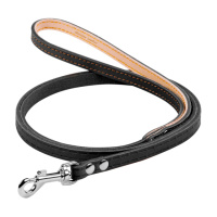 Повідець «CoLLaR» одинарний непрошитий (ширина 12мм, довжина 122см) чорний