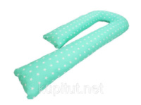 Подушка для беременных KIDIGO J  образная Звездочки (с наволочкой)