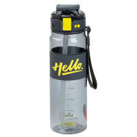 Пляшка для води спортивна Hello 860 мл з трубочкою та ручкою, чорний