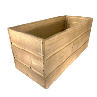Ящик садовый декоративный для цветов или для хранения вещей из натурального дерева 55х24,5х24,5 см.