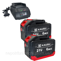 Акумуляторні батареї 2 шт. 6.0Ah  KAUSU для Makita 18v  гайковерт, пилка, дриль, кутова шліфувальна машина, повітродувка, викрутка