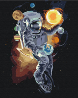 Картина за номерами «Космічний жонглер» 40х50см