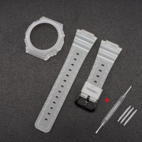Ремінець та безель Casio accessories для G-Shock GA-2100/GA-2110 напівпрозорий каучуковий (1051-0809)