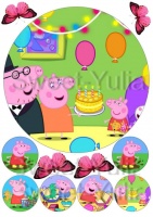 Вафельные картинки на тему: Свинка Пеппа