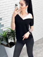 Трикотажна футболка «Black&White» оптом | Батал