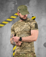 Тактична футболка hermit піксель coolpass (хороша якість)ВТ1168