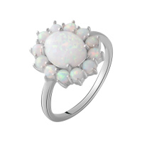 Серебряное кольцо CatalogSilver с опалом 1.94ct, вес изделия 3,5 гр (2069256) 18.5 размер