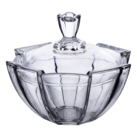 Сахарница с крышкой Ø 15 см ваза сахарница круглая стеклянная HP-4-120