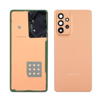 Задняя крышка для Samsung A536 Galaxy A53 (2022) Orange (жёлтая)