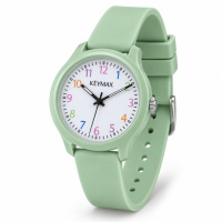 Дитячий годинник Better Keymax Green 1184-0141, кварцовий зі стрілочним циферблатом та м'ятним ремінцем