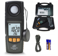 Измеритель освещенности люксметр + термометр, USB 200000 Lux BENETECH GM1020