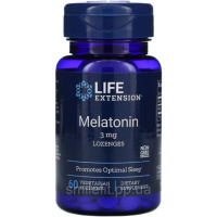 Мелатонін, Melatonin, Life Extension, 3 мг, 60 вегетаріанських льодяників