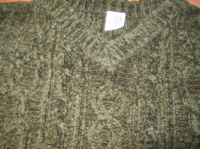 Теплий в'язаний джемпер на хлопчика б/в пляшкового кольору