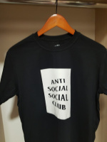 Черная футболка Аnti Social Social Club