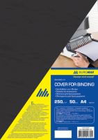 Обкладинка для палітурки, А4, картон 250г/м2,  фактура «під шкіру», біла, по 50 шт. в упаковці