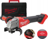 Шліфмашина кутова акумуляторна безщіткова MILWAUKEE, M18 FSAGV125XB-0X, 1200 Вт, діаметр 125мм (каркас, антивібраційна бічна рук