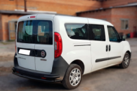 Задняя дуга AK005/2-Двойная Black (нерж.) для Fiat Doblo II 2010-2022 гг