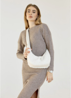 Жіноча сумка біла на плече