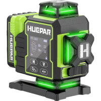 Рівень лазерний HUEPAR W04CG (4D/зелений/40м/електроповорот)