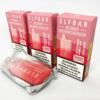 Elf Bar BC5000 5%. Арбузная жевательная резинка (Watermelon Bubble Gum)