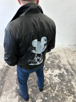 Шкіряна куртка (косуха) чоловіча стильна