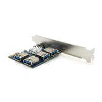 Контроллер PCI-Е=>USB 3.0, 4 порта, 5Gbps, OEM