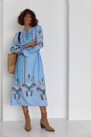 Сукня-вишиванка з перфорацією в етнічному стилі