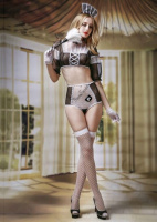 Еротичний костюм покоївки JSY Старанна Джессіка Чорно-білий S/M