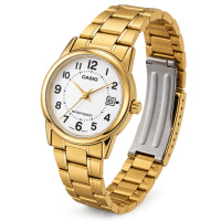 Жіночий годинник Casio LTP-V002G-7B — Класична модель у золотистому корпусі з датою
