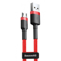 Дата кабель Baseus Cafule MicroUSB Cable 2.4A (1m) (CAMKLF-B), Червоний - купити в SmartEra.ua