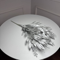 Рускус букет штучний, В-55 см 5шт/уп. Колір: срібний