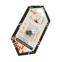 Переходник KIN KY-176 Lighting(M) => 2/Lighting(F), White/Black, Box