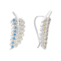 Серебряные серьги CatalogSilver с фианитами (2157229)