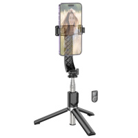 Селфі-трипод HOCO K20 Prior live broadcast holder (98cm) Black (6942007604116)