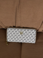 Гаманець жіночій Michael Kors великий логотип білий