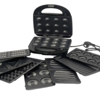 Электрическая бутербродница мультимейкер 8 в 1 Rainberg RB-2283 3000Вт со сменными насадками